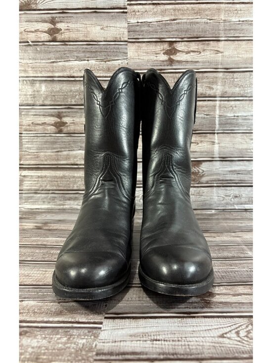 Lucchese Classics Handmade Baby Buffalo roper l3515 size 9 EE color black $895 main image 14